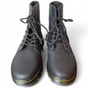 Dr. Martens Combs Leather Combat Boots Black Men’s 9 / Women’s 10